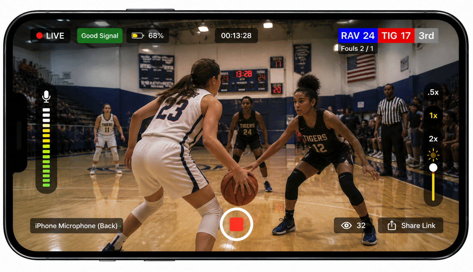 Sports event stream